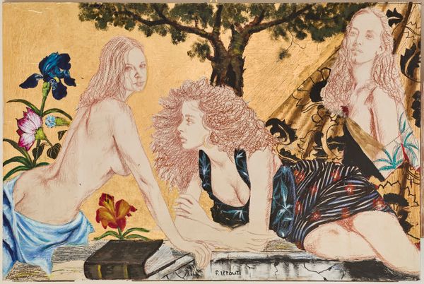 Giardino segreto di Floriano Ippoliti, olio su tavola, 120x80 cm