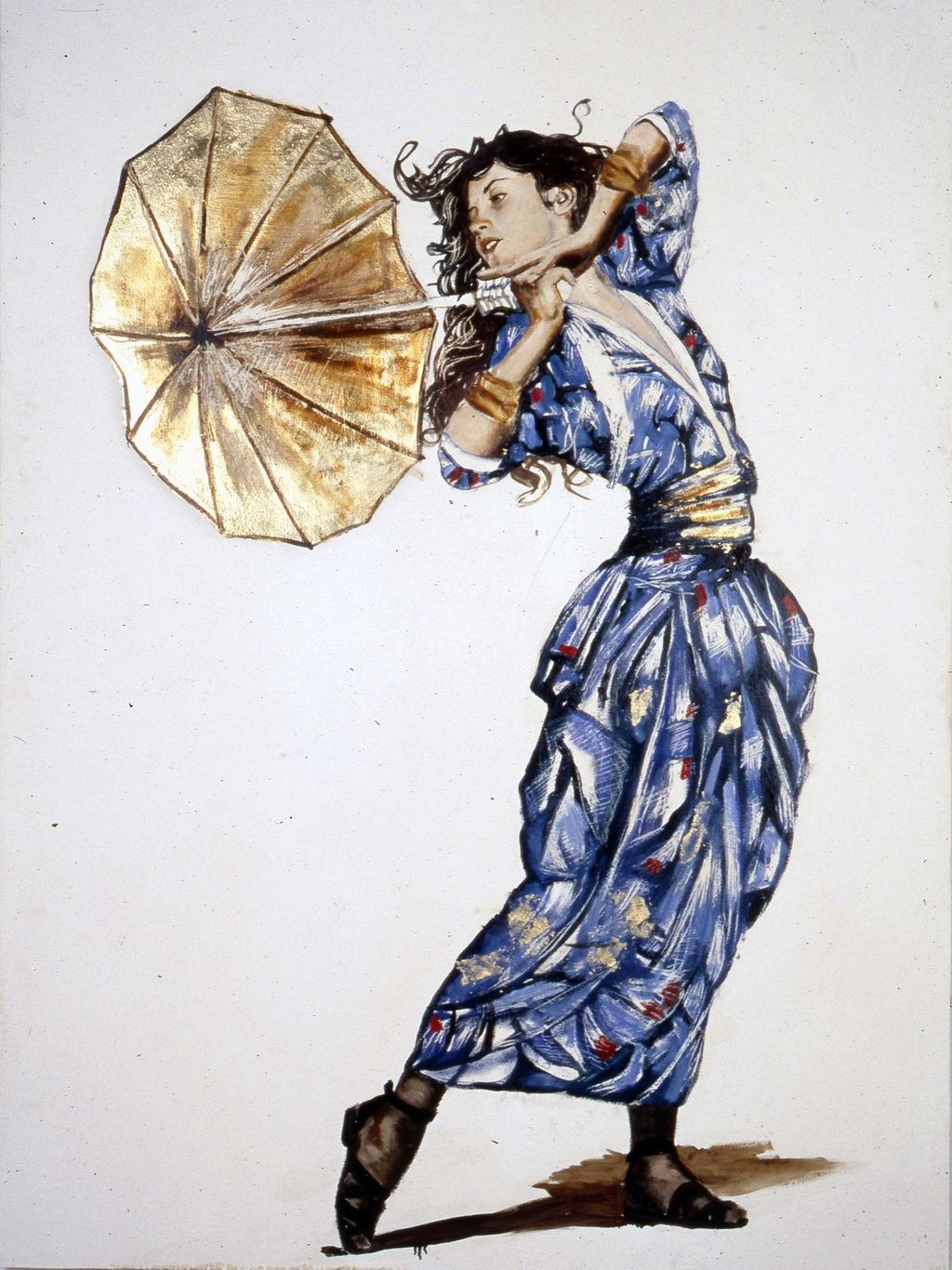 Baccante di Floriano Ippoliti, olio su tavola, 100x136 cm