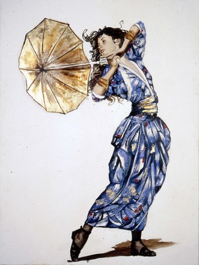 Baccante di Floriano Ippoliti, olio su tavola, 100x136 cm